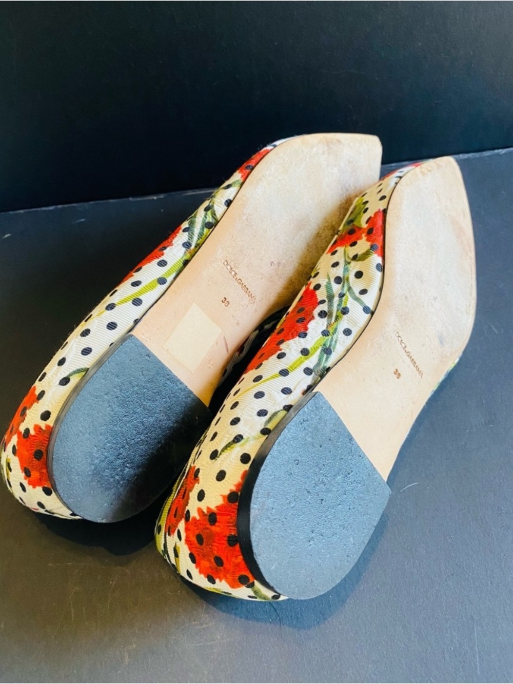 Authentic Dolce & Gabbana Taormina Crystal Embellished Flats Size 38/US 8 - Picture 15 of 15